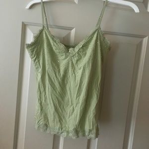 Super soft embroidered cami/crop/tank